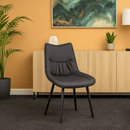 Liva Black Dining Chair - Lifestyle Furniture