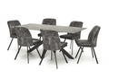 Miller 7 Piece Dining Set with Bonair Chairs - Lifestyle Furniture