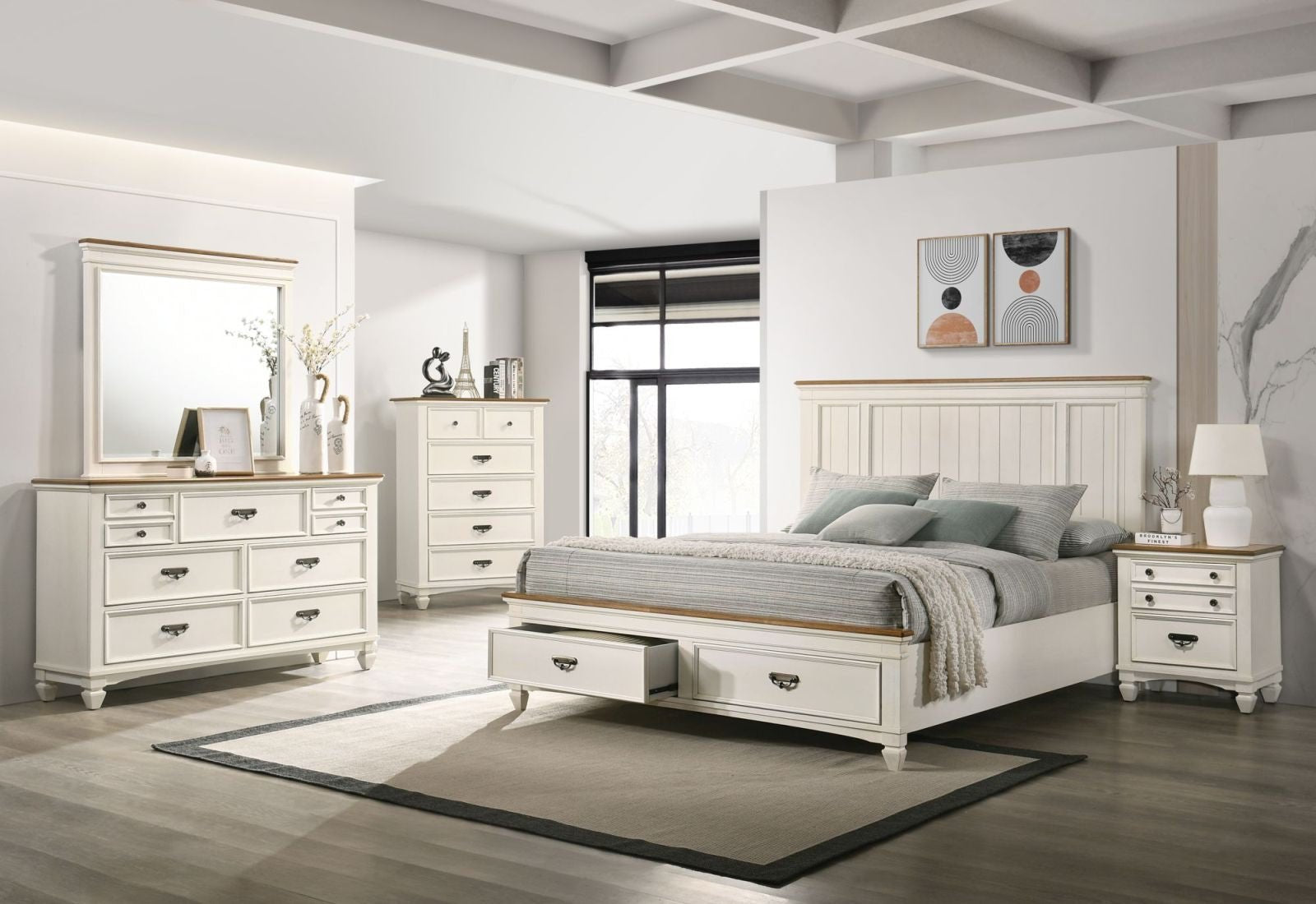 Fiorian 4 Piece Queen Bedroom Set - LIFESTYLE FURNITURE