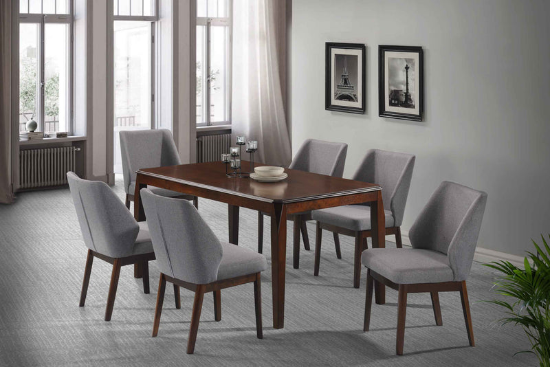 Spring Malaysian Rubber-wood 180 CM 7 Piece Dining Set - LIFESTYLE FURNITURE