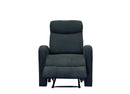 Verona Black Fabric 3 Piece Recliner Set - LIFESTYLE FURNITURE