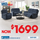 Haywood 3-Piece Recliner Sofa Set