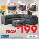 Suntory Modular Corner Sofa With Ottoman