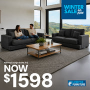 Albany Lounge Suite 3+2 - Dark Grey