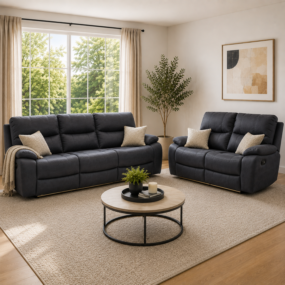 Calton 2 Piece Recliner Sofa Set