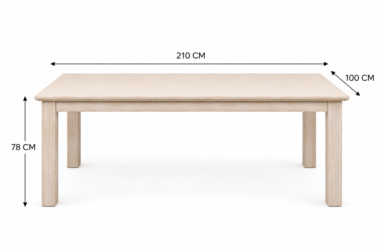 Harbour 2.1M Dining Table
