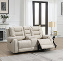 Liston Beige 2 Piece Recliner Sofa Set