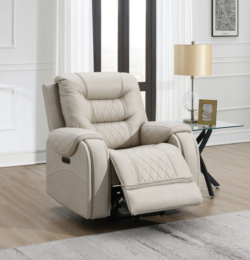 Liston 3-Piece Electric Recliner Sofa Set - Beige