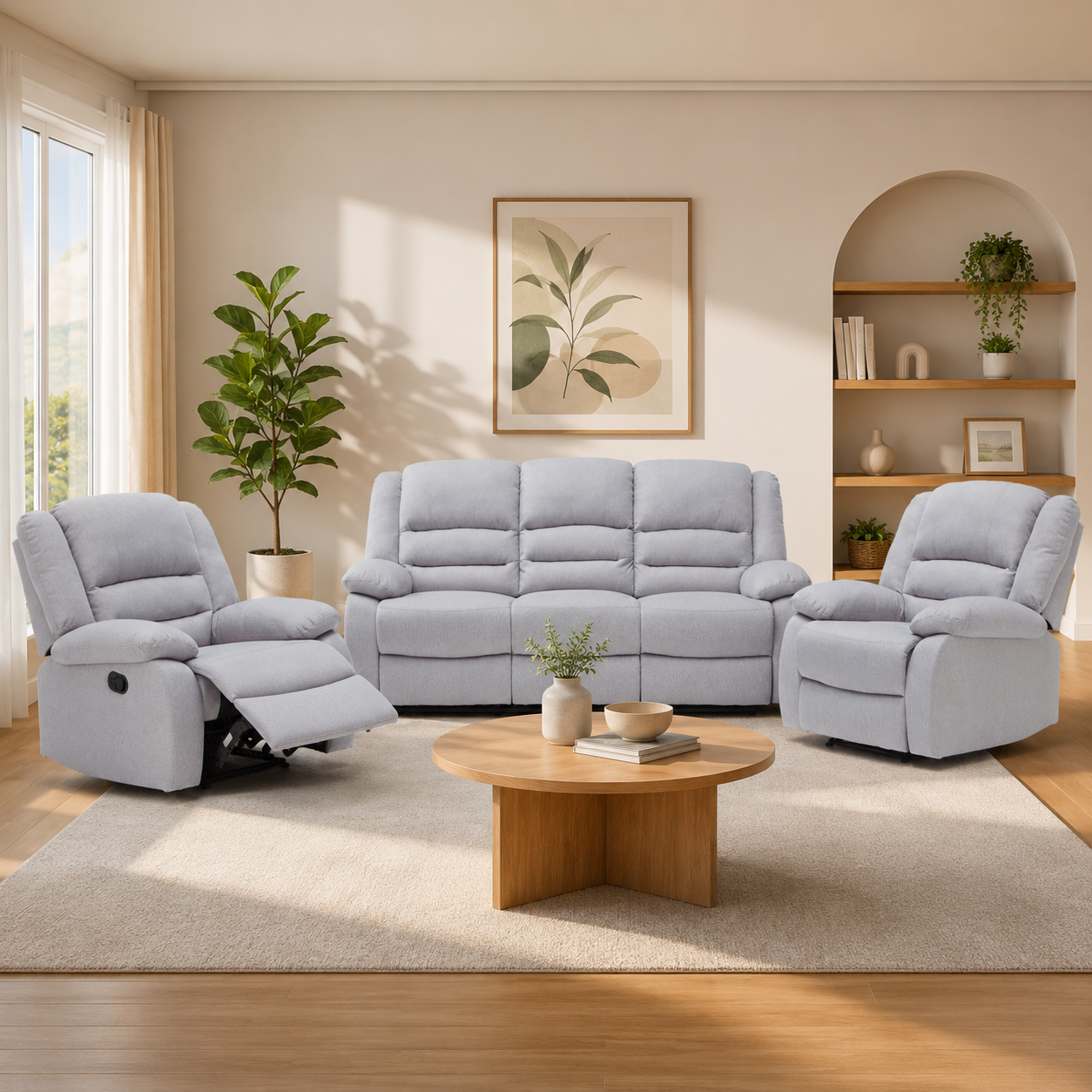 Misty 3 Piece Recliner Lounge Suite