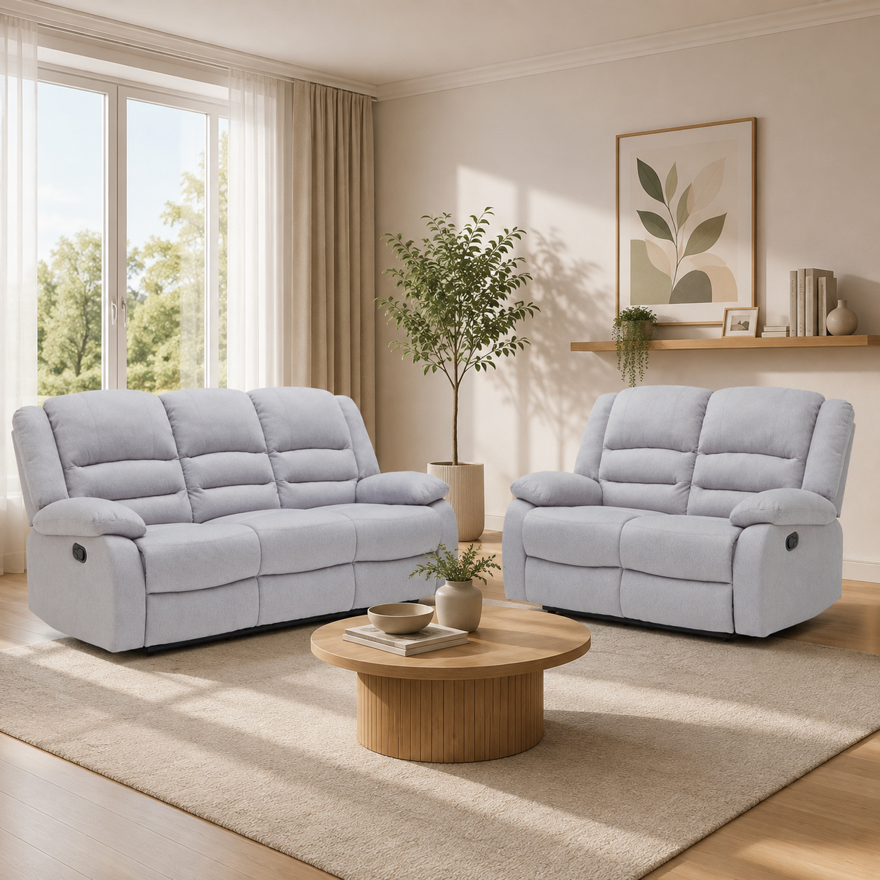 Misty 2 Piece Recliner Sofa Set