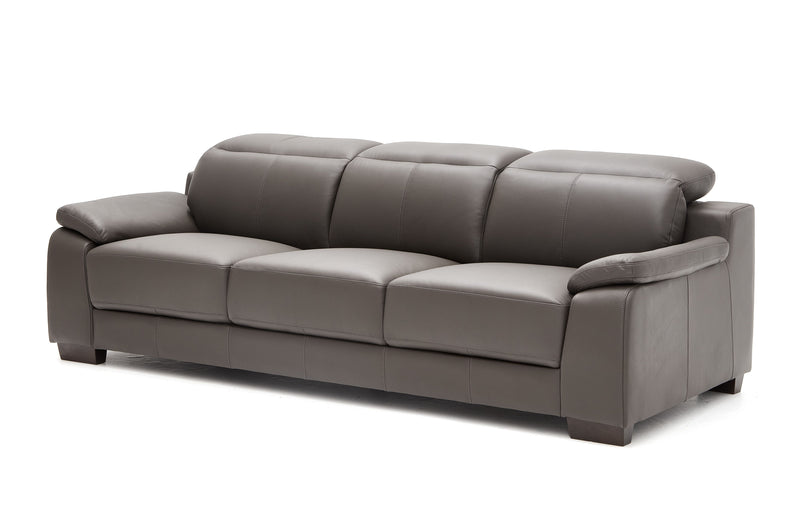 Natal 3-Seater Leather Sofa - Dark Brown