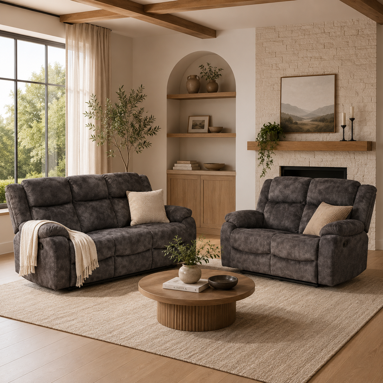 Pelican 2 Piece Recliner Sofa Set