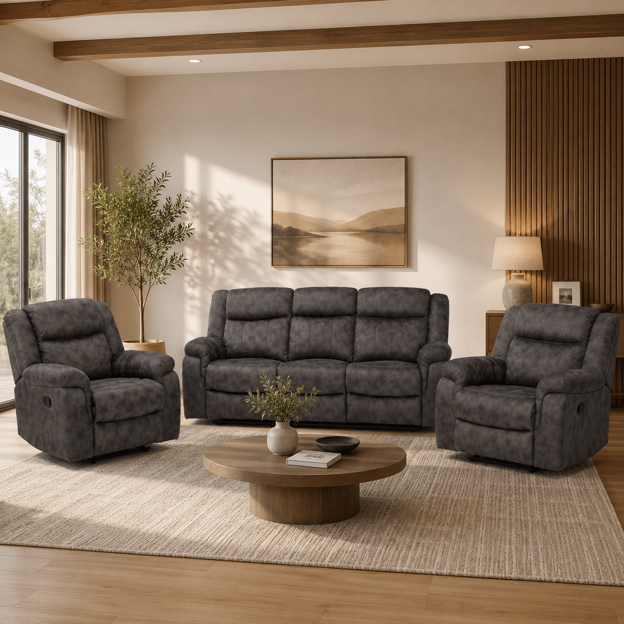 Pelican Recliner 3 Piece Lounge Suite