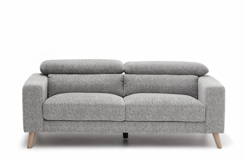 Santro 3-Seater Sofa - Light Grey