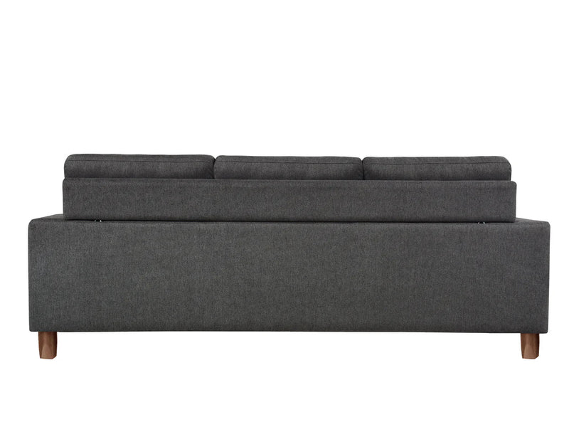 Abyson Reversible Sofa With Ottoman - Charcoal - Lifestyle Furniture