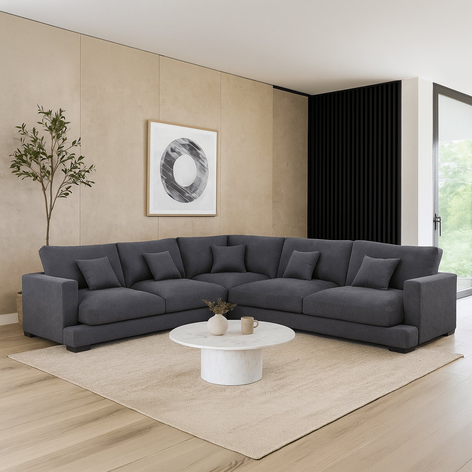 Albany Corner Sofa - Dark Grey