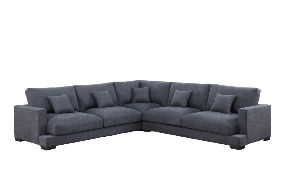 Albany Corner Sofa - Dark Grey - Lifestyle Furniture