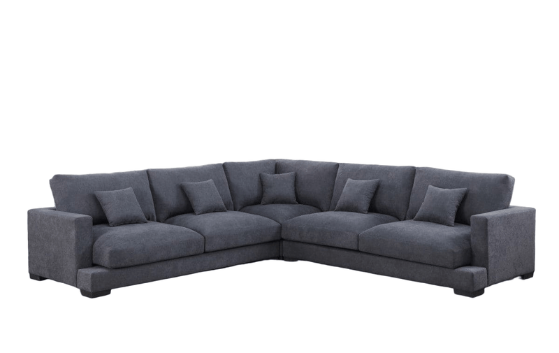 Albany Corner Sofa - Dark Grey - Lifestyle Furniture