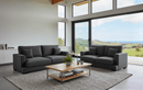 Albany Lounge Suite 3+2 - Dark Grey - Lifestyle Furniture