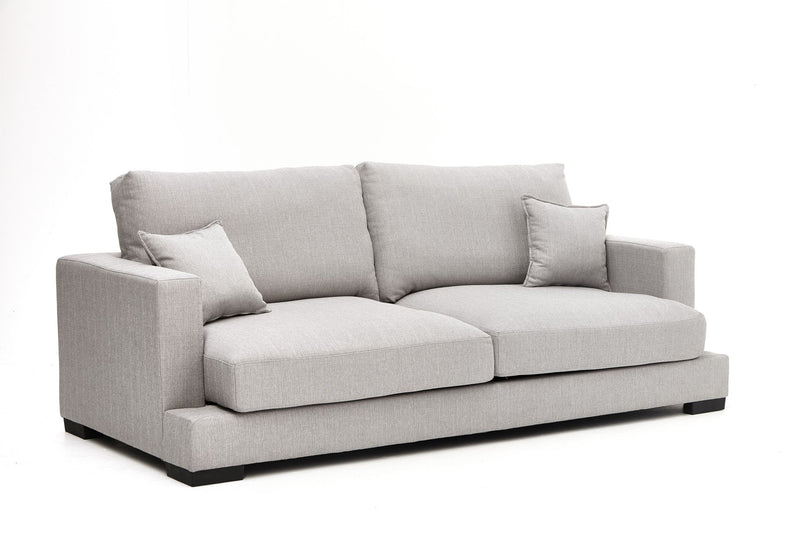 Albany Lounge Suite 3+2 - Light Grey - Lifestyle Furniture