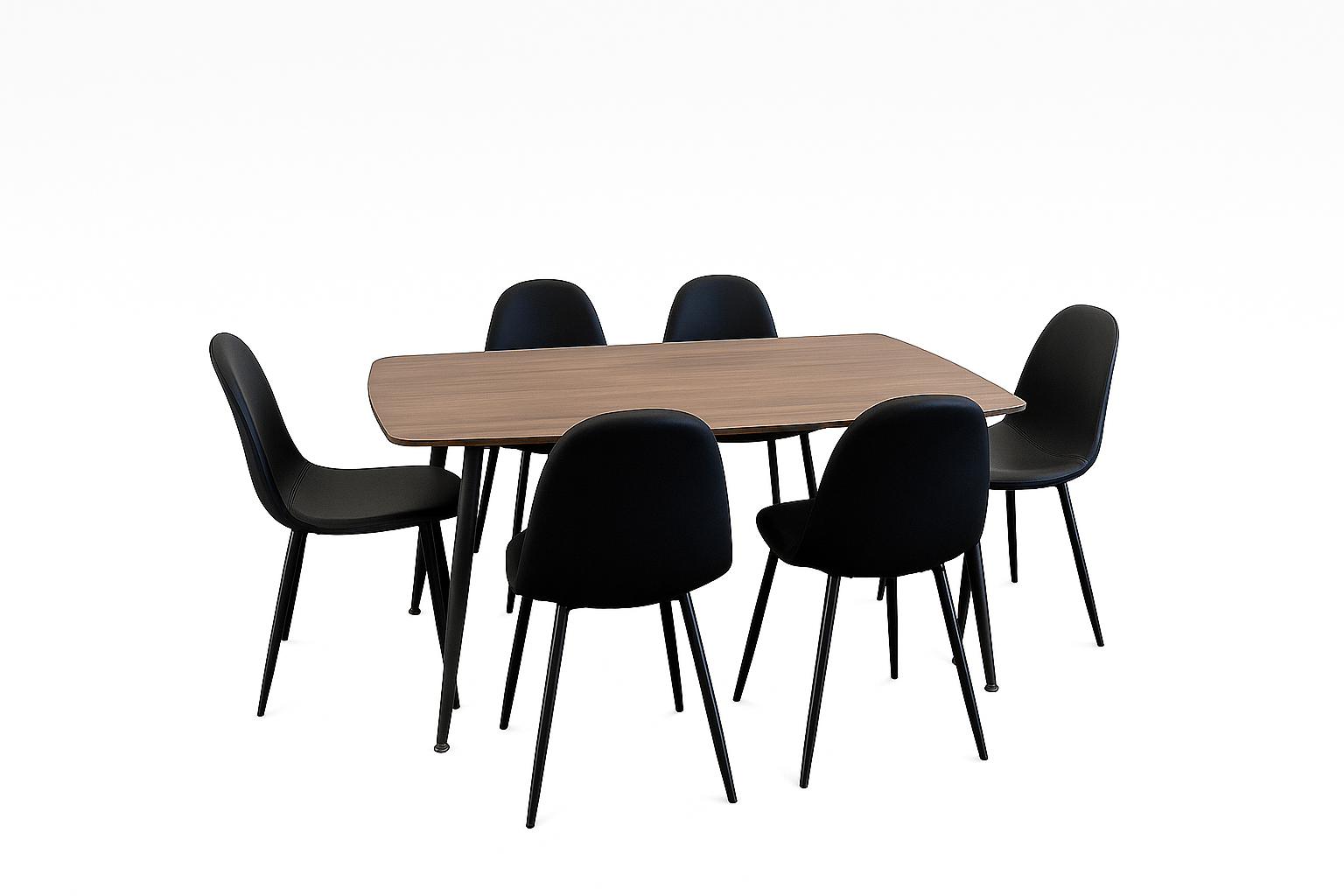 Asta 7 - Piece Dining Set With Harries Dining Chairs - Lifestyle Furniture