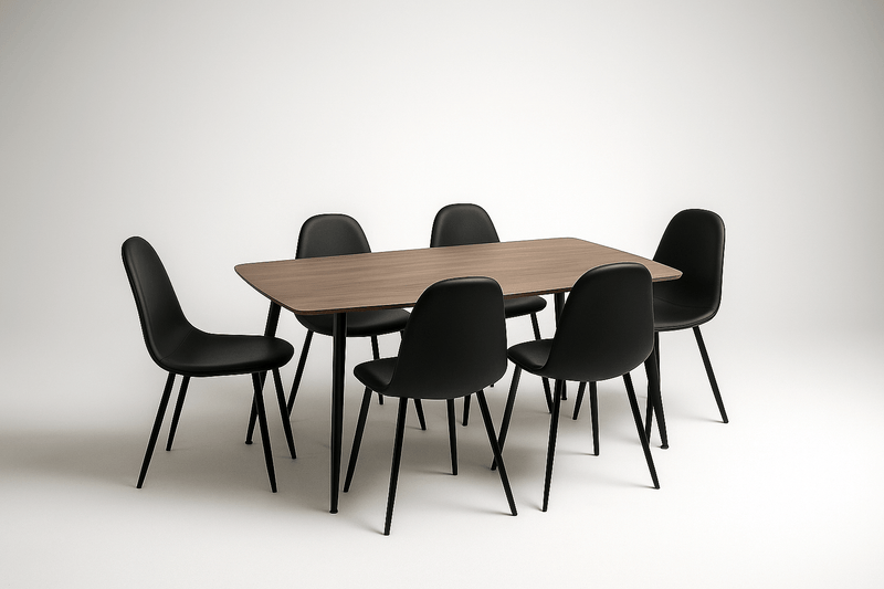 Asta 7 - Piece Dining Set With Harries Dining Chairs - Lifestyle Furniture