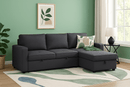 Aster Reversible Sofa Bed - Dark Grey - Lifestyle Furniture