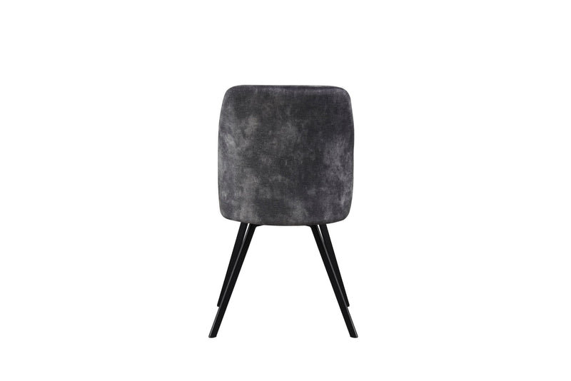 Bonair Dining Chair - Dark Grey Polyester Fabric - Lifestyle Furniture