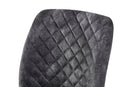 Bonair Dining Chair - Dark Grey Polyester Fabric - Lifestyle Furniture