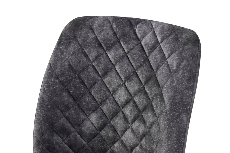 Bonair Dining Chair - Dark Grey Polyester Fabric - Lifestyle Furniture