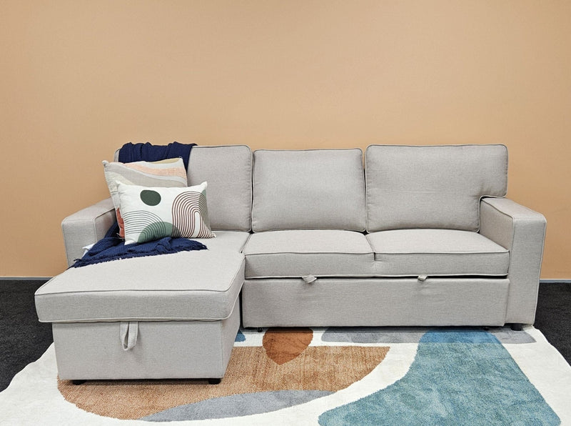 Bono Reversible Sofa Bed - Beige - Lifestyle Furniture