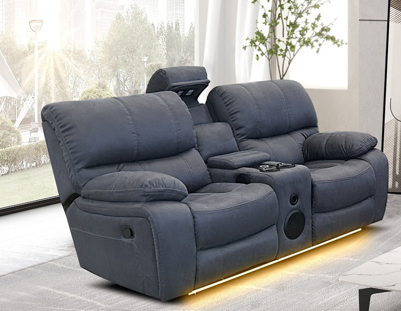 Furniture Two Seater Recliner With Centre Console Buy Hilton