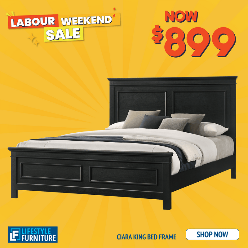 Ciara King Bed Frame - Lifestyle Furniture