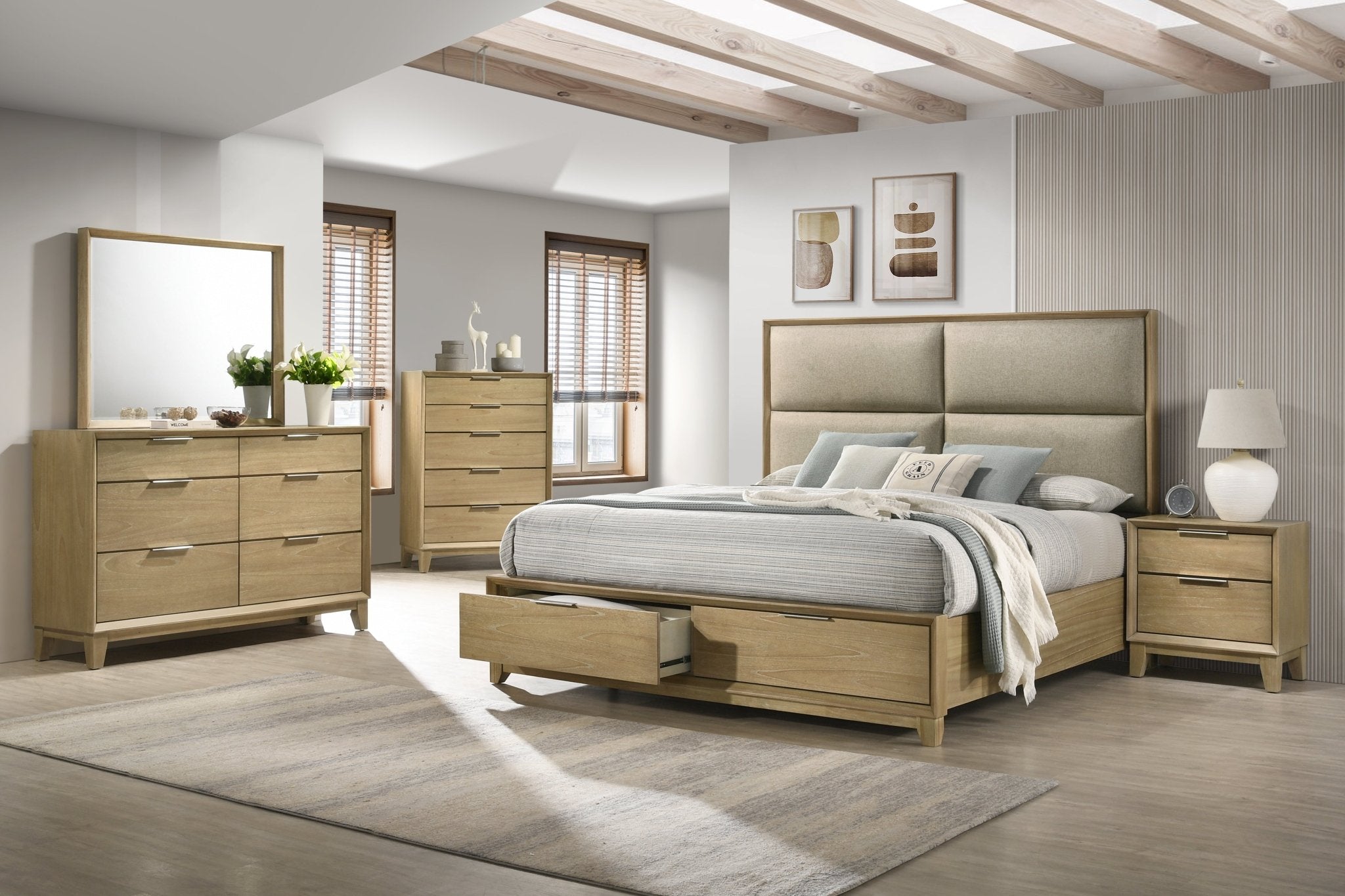 Colmar King Bedroom Set - 4 Piece - Lifestyle Furniture