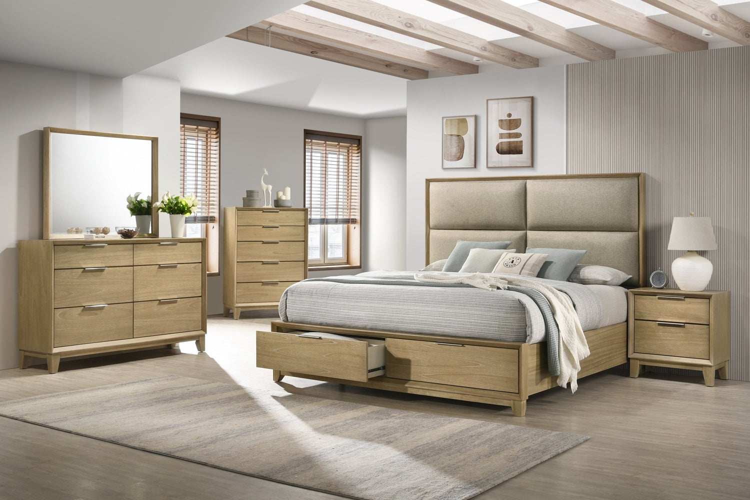 Colmar Queen Bedroom Set - 4 Piece - Lifestyle Furniture
