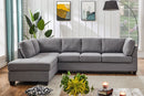 Einstein Corner Lounge Suite - Cement Grey - Lifestyle Furniture