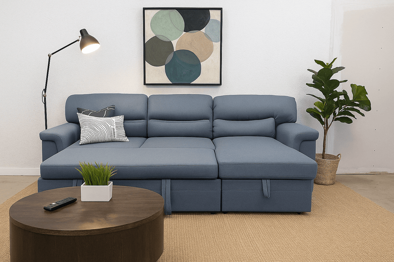Elsa Sofa Bed With Storage - Reversible Chaise - Lifestyle Furniture