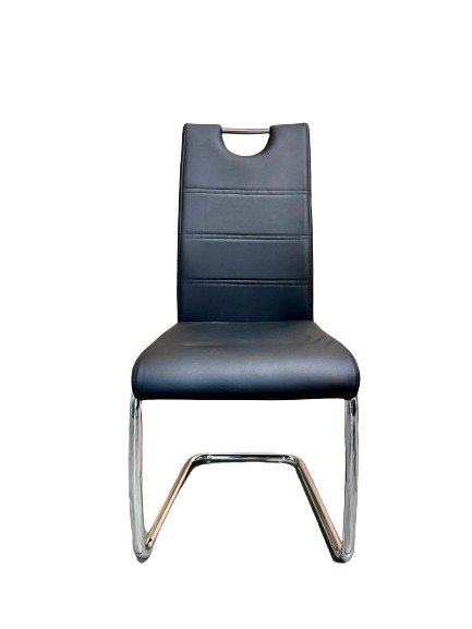 Fort PU Leather Black Dining Chair - Lifestyle Furniture