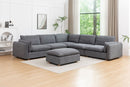 Frazer Modular Lounge Suite With Ottoman - Lifestyle Furniture