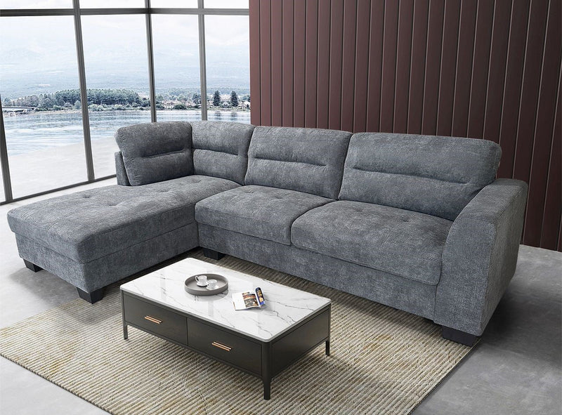 Helsinki Sectional Sofa – Ash Grey - Lifestyle Furniture