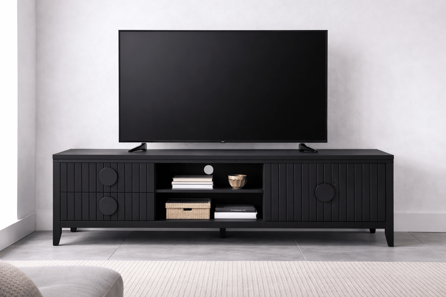 Jasper TV Unit - Black - Lifestyle Furniture