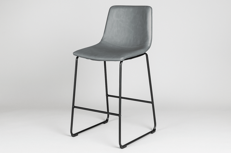 Kelvin Bar Chair - Grey - Lifestyle Furniture