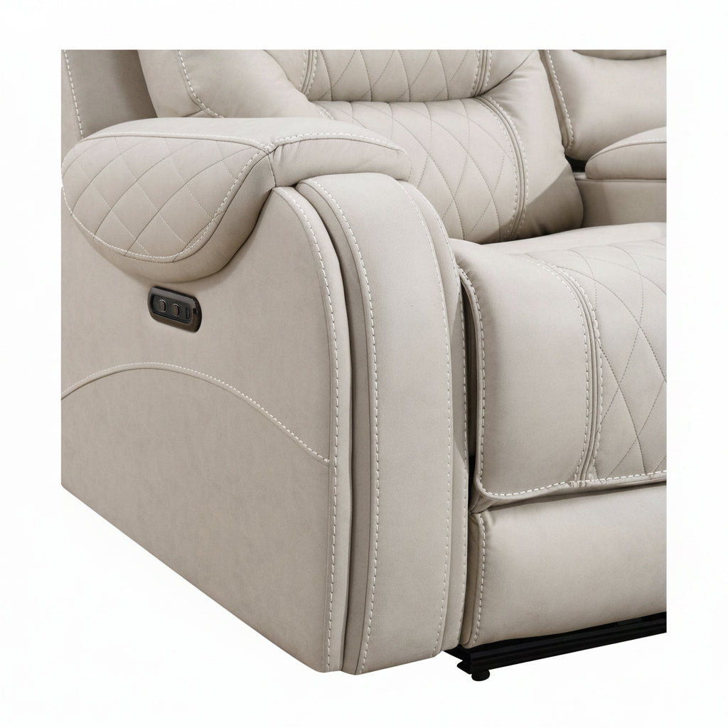 Liston Single Seater Recliner Sofa - Chair - Beige - Lifestyle Furniture