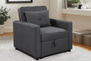 Lobo Single Seater Pull Out Fabric Sofa Bed - Lifestyle Furniture