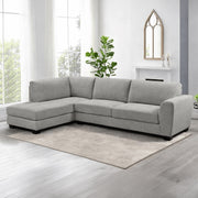Loren Corner Sofa Left Facing Chaise - Light Grey