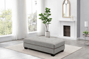 Loren Light Grey Ottoman Only - Lifestyle Furniture