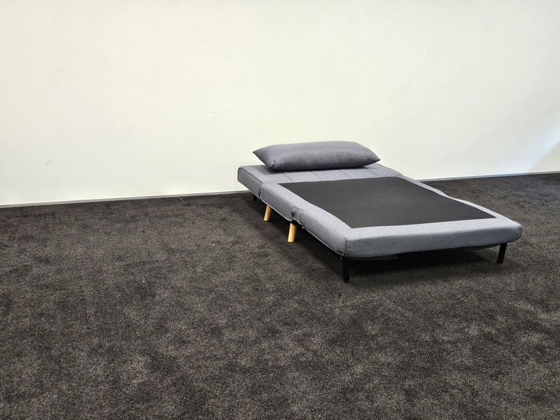 Lotus Fold Out Sofa Bed - Steel Grey - Lifestyle Furniture