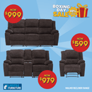 Malmo 3 - Piece Fabric Recliner Set - Lifestyle Furniture