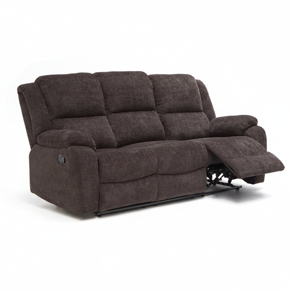 Malmo 3 - Seater Fabric Recliner Sofa - Lifestyle Furniture