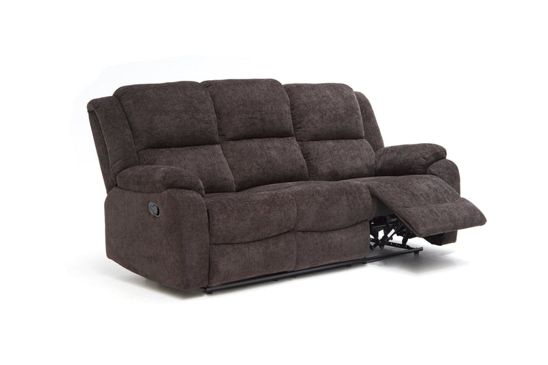 Malmo 3 - Seater Fabric Recliner Sofa - Lifestyle Furniture